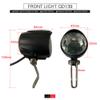 kkekos Electric Bike Horn Switch and Headlight Front Light LED Taillights Set for E-Bike Electric Cycle with SM Connector view 3