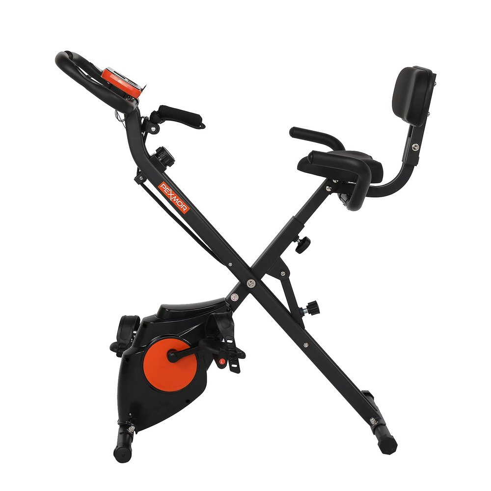 Home Folding Exercise Bike Black