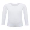 YEAHDOR Unisex Kids Thermal Underwear Long Sleeve Base Layer Tops Dance Gymnastics Training Shirts Type B White 2-4 Years view 1