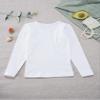 YEAHDOR Unisex Kids Thermal Underwear Long Sleeve Base Layer Tops Dance Gymnastics Training Shirts Type B White 2-4 Years view 2