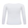 YEAHDOR Unisex Kids Thermal Underwear Long Sleeve Base Layer Tops Dance Gymnastics Training Shirts Type B White 2-4 Years view 3