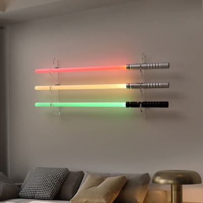 BYTOTU Light saber wall mount holder - 6mm thick acrylic, capable of bearing 30 pounds, used for lightsaber display