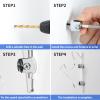 BYTOTU Light saber wall mount holder - 6mm thick acrylic, capable of bearing 30 pounds, used for lightsaber display view 4