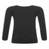 YEAHDOR Unisex Kids Thermal Underwear Long Sleeve Base Layer Tops Dance Gymnastics Training Shirts Type A Black 10-12 Years view 2