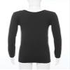 YEAHDOR Unisex Kids Thermal Underwear Long Sleeve Base Layer Tops Dance Gymnastics Training Shirts Type A Black 10-12 Years view 4