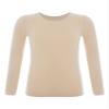 YEAHDOR Unisex Kids Thermal Underwear Long Sleeve Base Layer Tops Dance Gymnastics Training Shirts Type A Nude 10-12 Years view 1