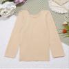 YEAHDOR Unisex Kids Thermal Underwear Long Sleeve Base Layer Tops Dance Gymnastics Training Shirts Type A Nude 10-12 Years view 4
