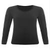 YEAHDOR Unisex Kids Thermal Underwear Long Sleeve Base Layer Tops Dance Gymnastics Training Shirts Type B Black 7-10 Years view 1