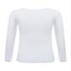 YEAHDOR Unisex Kids Thermal Underwear Long Sleeve Base Layer Tops Dance Gymnastics Training Shirts Type B White 10-12 Years view 2