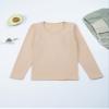 YEAHDOR Unisex Kids Thermal Underwear Long Sleeve Base Layer Tops Dance Gymnastics Training Shirts Type B Nude 2-4 Years view 4