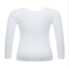 YEAHDOR Unisex Kids Thermal Underwear Long Sleeve Base Layer Tops Dance Gymnastics Training Shirts Type A White 7-10 Years view 2