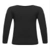 YEAHDOR Unisex Kids Thermal Underwear Long Sleeve Base Layer Tops Dance Gymnastics Training Shirts Type B Black 10-12 Years view 3