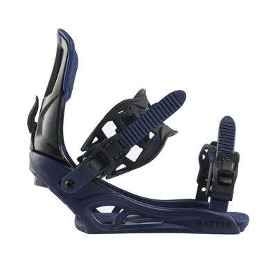 Rossignol Battle - Unisex Snowboard Binding - Black/Blue - S/M