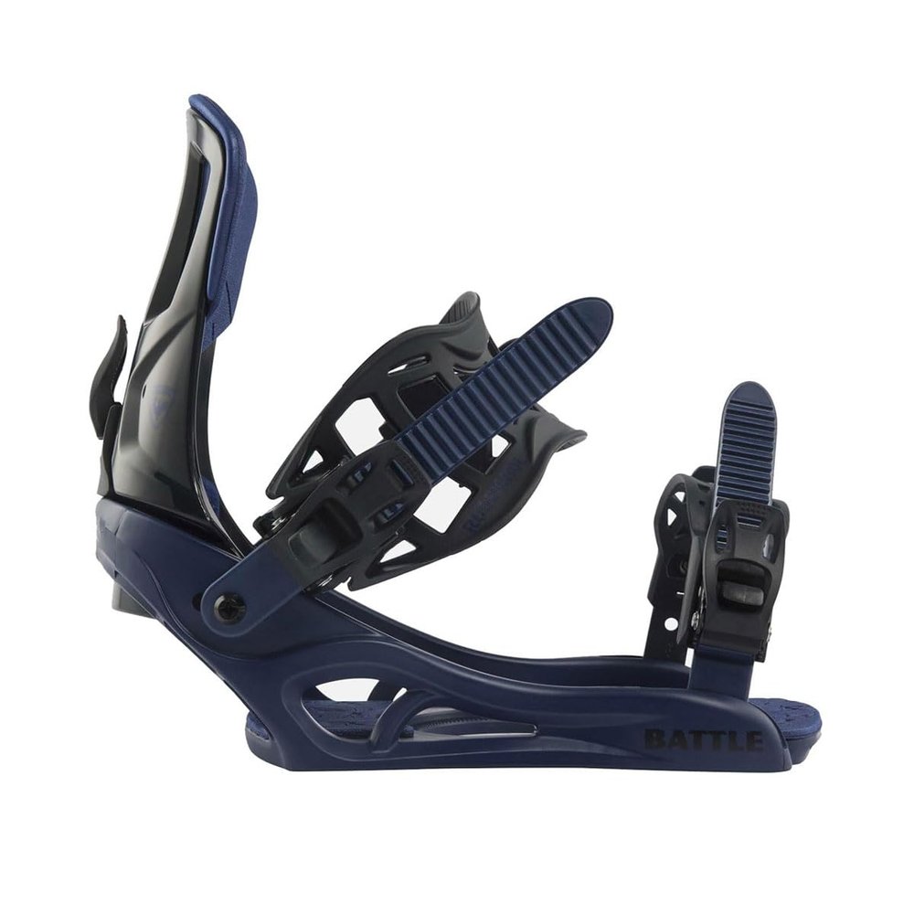Rossignol Battle - Unisex Snowboard Binding - Black/Blue - S/M