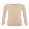YEAHDOR Unisex Kids Thermal Underwear Long Sleeve Base Layer Tops Dance Gymnastics Training Shirts Type A Nude 7-10 Years view 1
