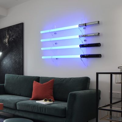 BYTOTU Light saber wall mount holder - 6mm thick acrylic, capable of bearing 30 pounds, used for lightsaber display