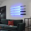 BYTOTU Light saber wall mount holder - 6mm thick acrylic, capable of bearing 30 pounds, used for lightsaber display view 1