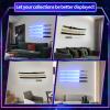 BYTOTU Light saber wall mount holder - 6mm thick acrylic, capable of bearing 30 pounds, used for lightsaber display view 3