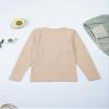 YEAHDOR Unisex Kids Thermal Underwear Long Sleeve Base Layer Tops Dance Gymnastics Training Shirts Type B Nude 10-12 Years view 2