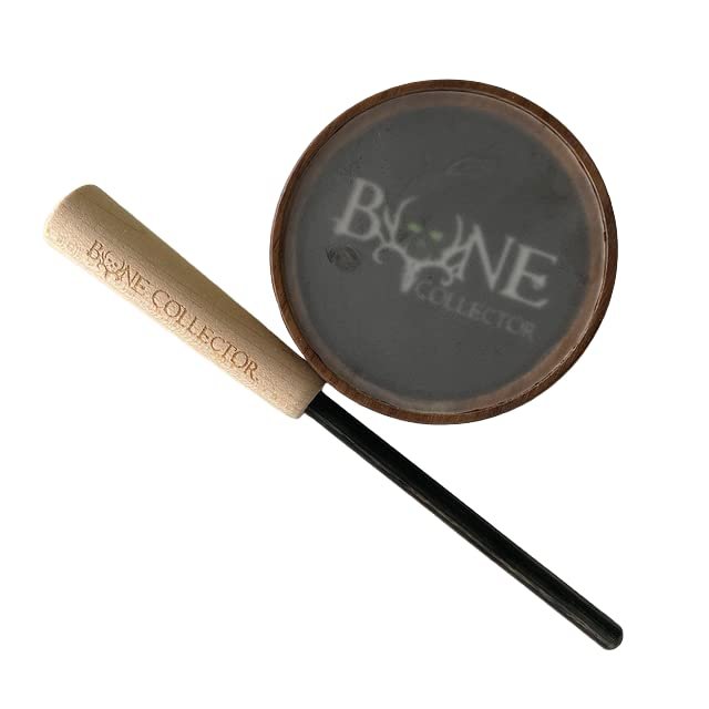 Bone Collector Hazy Hen - Friction Call - Walnut Pot with Frosted Crystal Over Glass Surface