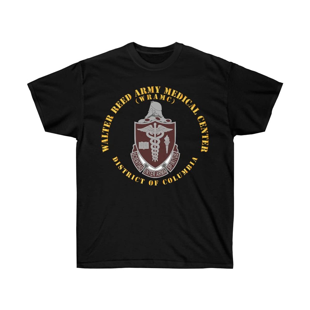 Army - Walter Reed Army Medical Center - District of Columbia Classic T Shirt (as1, Alpha, l, Regular, Regular, Military Green)