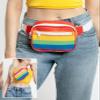 Tipsy Elves Rainbow Packed With Pride Fanny Pack - PRIDE Waist Pack - Flexible Adjustable Strap Waist Belt Multiple Zipper Pockets Store Phone Keys Wallet Essentials view 2