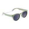 ROSHAMBO Unbreakable Baby Sunglasses - Ages 0-2 years - Italian Made Polarized with Strap - BPA Free Boys Girls - Round Shades (Sage Green Zelda) view 1