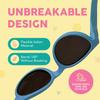 ROSHAMBO Unbreakable Baby Sunglasses - Ages 0-2 years - Italian Made Polarized with Strap - BPA Free Boys Girls - Round Shades (Sage Green Zelda) view 3