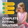 ROSHAMBO Unbreakable Baby Sunglasses - Ages 0-2 years - Italian Made Polarized with Strap - BPA Free Boys Girls - Round Shades (Sage Green Zelda) view 4
