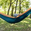 Equip Outdoors Portable Camping Hammock, Hanging Kit Included, One Person Hammock, Cantaloupe and Green view 4