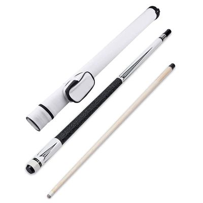 Pool Cue Billiard Cue Pool Cues Adult 57 Inch Pool Cue 19Oz with 13Mm Cue Tips with Cleaning Towel and Soft Case, Pink, Black, White WEWYQSJXBXF-329(Color:White,Size:)