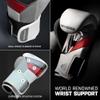 Hayabusa T3 Boxing Gloves for Men and Women Wrist and Knuckle Protection, Dual-X Hook and Loop Closure, Splinted Wrist Support, 5 Layer Foam Knuckle Padding - White/Red, 16oz view 4