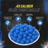 3Skull .43 Caliber Paintballs for Umarex T4E Paintball Pistols .43 Cal Ammo, Blue - 200 Count view 2