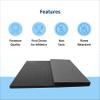 Envirolite Carpet Bonded Foam Folding Mats - Trifold Exercise Mat for Tumbling, Gymnastics, Wrestling, Martial Arts, MMA, Aerobics, and Plyometrics - Foam Tumbling Mat  4' x 6' x 1-3/8', Black view 2