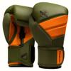 Hayabusa T3 Boxing Gloves for Men and Women Wrist and Knuckle Protection, Dual-X Hook and Loop Closure, Splinted Wrist Support, 5 Layer Foam Knuckle Padding - Green/Orange, 12oz view 1