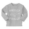 Philly Philly - Sports Eagle Long Sleeve Toddler Cotton Jersey Shirt (Light Gray - Long Sleeve, 2T) view 1