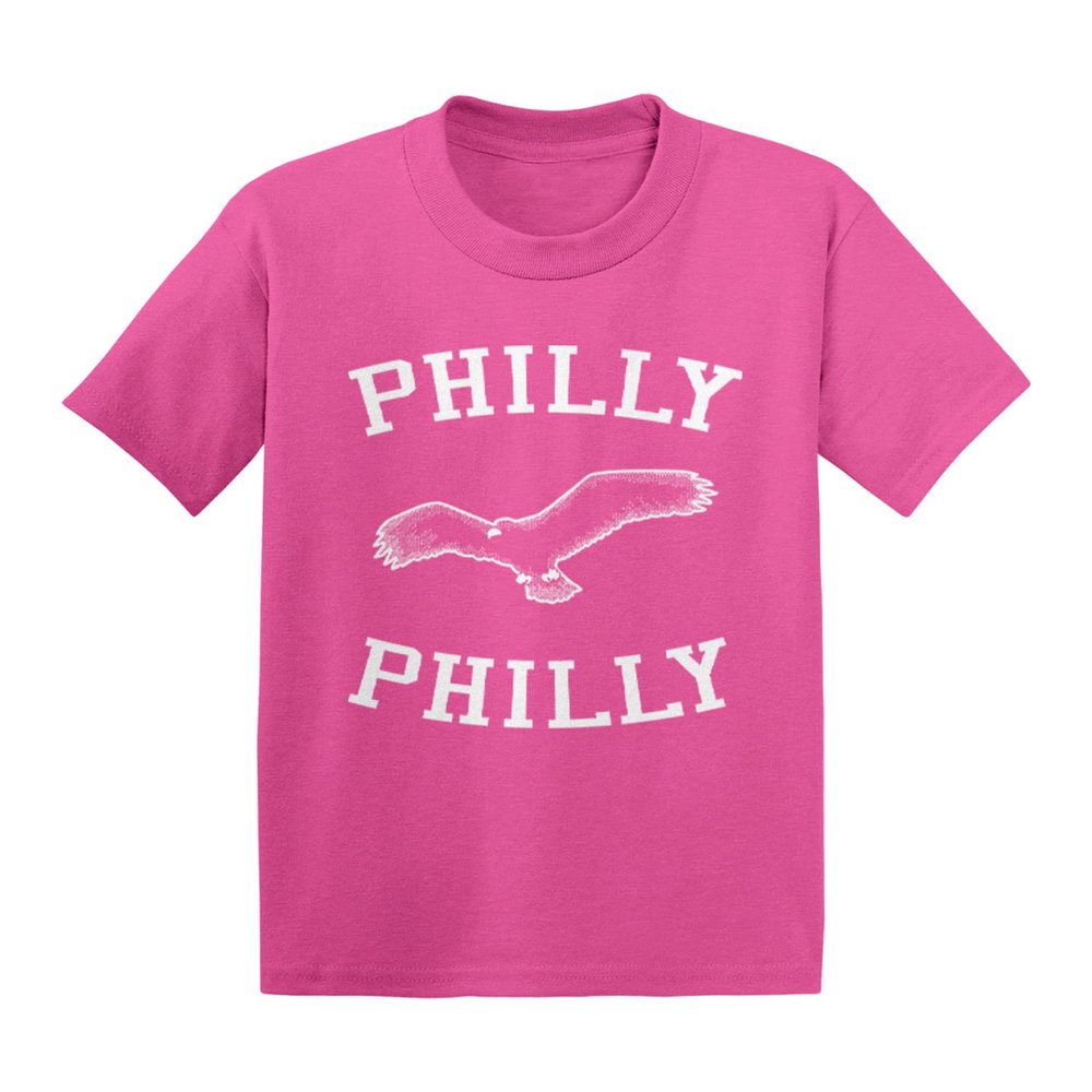 Philly Philly - Sports Eagle Infant/Toddler Cotton Jersey T-Shirt (Pink, 2T)