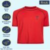 iXtreme Boys Rash Guard - Quick Dry UPF50+ Sun Protection Swimwear Short Sleeve Boys Swim Shirt Infant Toddlers & Big Boy, Size 7, Red view 2