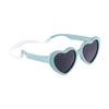 ROSHAMBO Eyewear Splash Heart Sunglasses for Babies 0-2 Years - Unbreakable Italian Made Baby Eyewear with Strap - BPA-Free Polarized UV Protection view 1