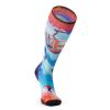 Smartwool Ski Zero Cushion Merino Wool Over the Calf Ski Day Print Socks for Men and Women, Laguna Blue, Medium view 3