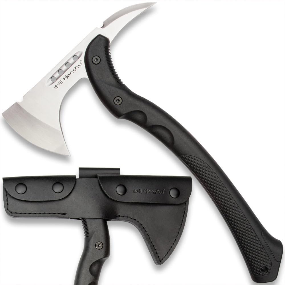Honshu Karito Tomahawk Axe | Savage Blend of Tradition and Innovation | Premium Leather Sheath