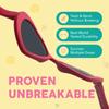 ROSHAMBO Buffy Heart Sunglasses for Babies 0-2 Years - Unbreakable Italian Made Baby Eyewear with Strap - BPA-Free Polarized UV Protection view 4