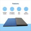 Envirolite Carpet Bonded Foam Folding Mats - Trifold Exercise Mat for Tumbling, Gymnastics, Wrestling, Martial Arts, MMA, Aerobics, and Plyometrics - Foam Tumbling Mat  4' x 6' x 1-3/8', Blue view 2