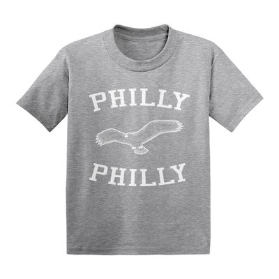 Philly Philly - Sports Eagle Infant/Toddler Cotton Jersey T-Shirt (Light Gray, 5T)