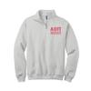 Alpha Omicron Pi Sorority Quarter Zip Sweatshirt - AOPi Cadet Collar Pullover Sweater - AOP Apparel (as1, alpha, l, regular, regular, Ash) view 1