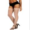 HONENNA Semi Sheer Stay Up Lingerie Thigh High Stockings Lace Top Size A-F, 1 Pair Nude, C/D view 1
