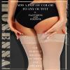 HONENNA Semi Sheer Stay Up Lingerie Thigh High Stockings Lace Top Size A-F, 1 Pair Nude, C/D view 3