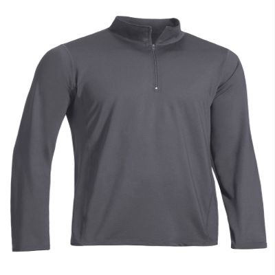 Expert Brand USA-Made Men's Active Performance 1/4 Zip Athletic Pullover Training Jacket for Sports Hiking Gym Running, Charcoal, Large