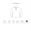 Expert Brand USA-Made Men's Active Performance 1/4 Zip Athletic Pullover Training Jacket for Sports Hiking Gym Running, Charcoal, Large view 3