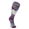 Smartwool Ski Alpine Edge Full Cushion Merino Wool Over The Calf Socks For Men and Women, Purple Iris, X-Large view 2